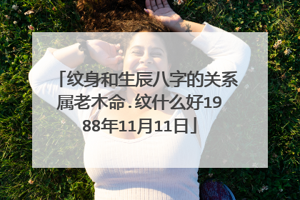 纹身和生辰八字的关系属老木命.纹什么好1988年11月11日