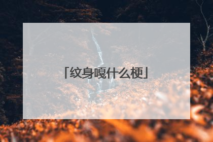 纹身嘎什么梗
