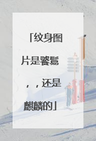 纹身图片是饕鬄，，还是麒麟的