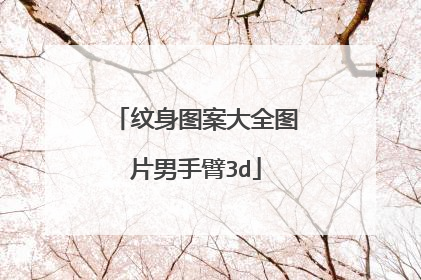 纹身图案大全图片男手臂3d