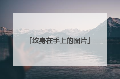 纹身在手上的图片