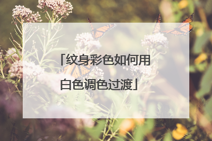 纹身彩色如何用白色调色过渡