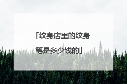 纹身店里的纹身笔是多少钱的