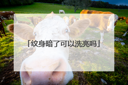 纹身暗了可以洗亮吗