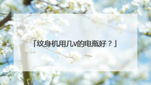 纹身机用几V的电瓶好？