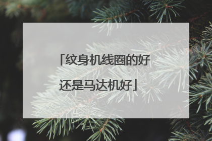 纹身机线圈的好还是马达机好