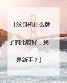 纹身机什么牌子的比较好，我是新手？