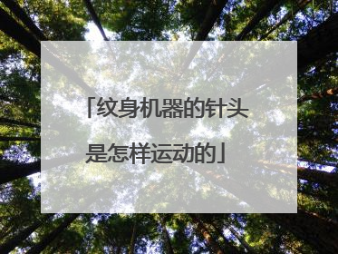 纹身机器的针头是怎样运动的