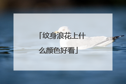 纹身浪花上什么颜色好看