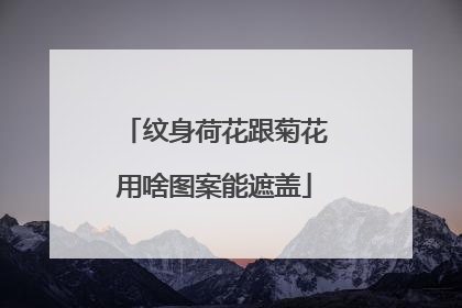 纹身荷花跟菊花用啥图案能遮盖