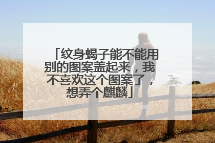 纹身蝎子能不能用别的图案盖起来，我不喜欢这个图案了，想弄个麒麟