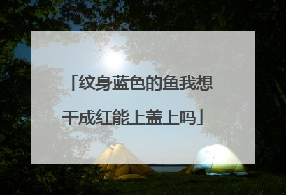 纹身蓝色的鱼我想干成红能上盖上吗