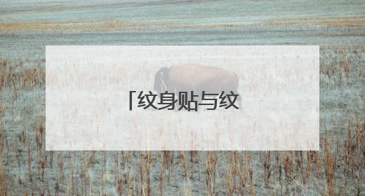 纹身贴与纹身的区别