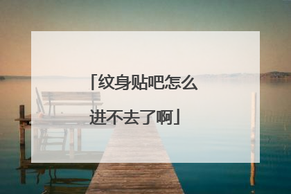 纹身贴吧怎么进不去了啊