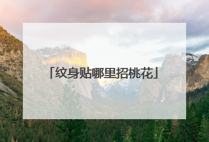 纹身贴哪里招桃花