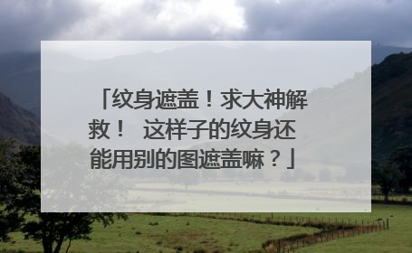 纹身遮盖！求大神解救！ 这样子的纹身还能用别的图遮盖嘛？