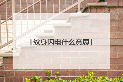 纹身闪电什么意思