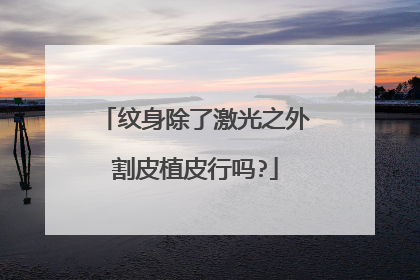 纹身除了激光之外割皮植皮行吗?