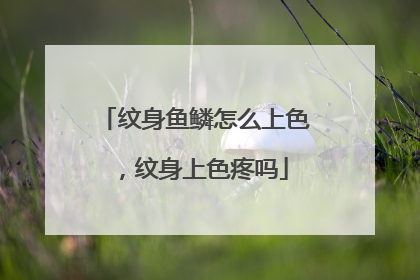 纹身鱼鳞怎么上色，纹身上色疼吗