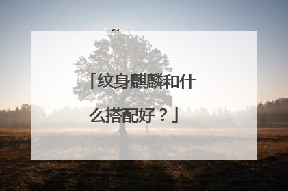 纹身麒麟和什么搭配好？