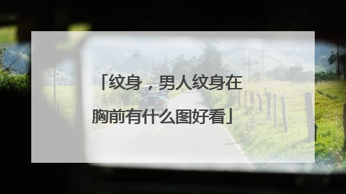 纹身,男人纹身在胸前有什么图好看