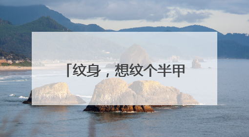 纹身，想纹个半甲，什么图案好一点