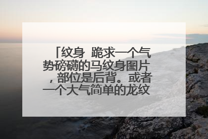 纹身 跪求一个气势磅礴的马纹身图片，部位是后背。或者一个大气简单的龙纹身，也是背部。好图，可以追加分