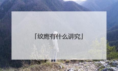 纹鹰有什么讲究