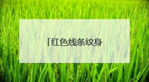 红色线条纹身上什么颜色好