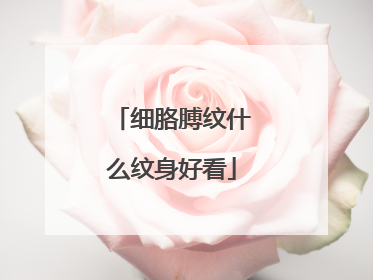 细胳膊纹什么纹身好看