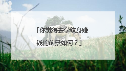 你觉得去学纹身赚钱的前景如何？