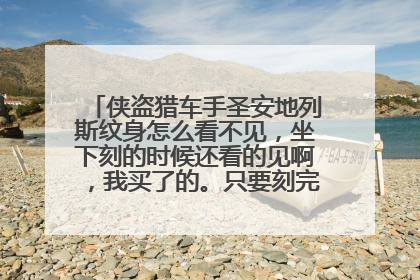 侠盗猎车手圣安地列斯纹身怎么看不见，坐下刻的时候还看的见啊，我买了的。只要刻完起来就看不见了。