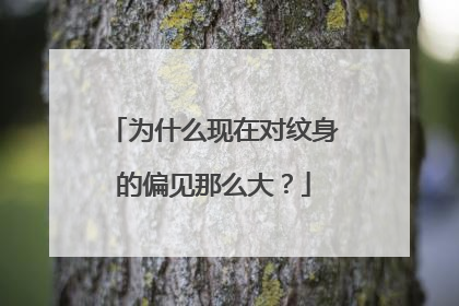 为什么现在对纹身的偏见那么大？