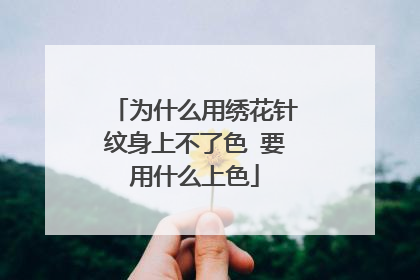 为什么用绣花针纹身上不了色 要用什么上色