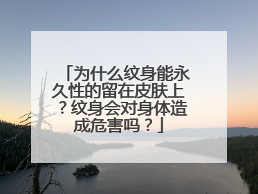 为什么纹身能永久性的留在皮肤上？纹身会对身体造成危害吗？