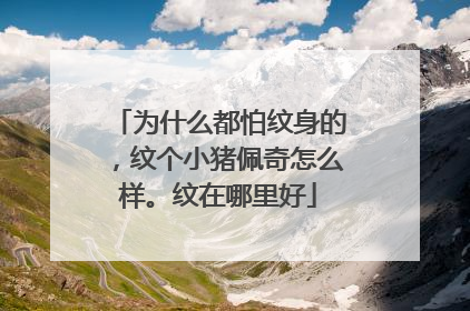 为什么都怕纹身的，纹个小猪佩奇怎么样。纹在哪里好