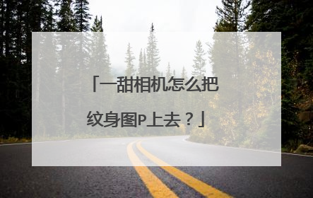 一甜相机怎么把纹身图P上去？