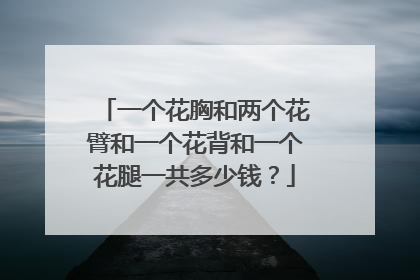 一个花胸和两个花臂和一个花背和一个花腿一共多少钱？
