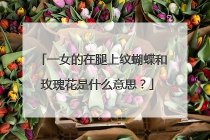 一女的在腿上纹蝴蝶和玫瑰花是什么意思？
