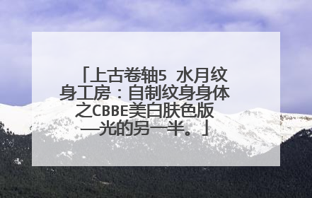 上古卷轴5 水月纹身工房：自制纹身身体之CBBE美白肤色版——光的另一半。