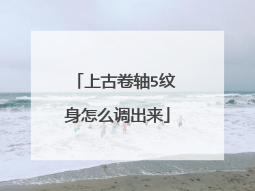 上古卷轴5纹身怎么调出来