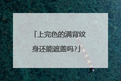 上完色的满背纹身还能遮盖吗?