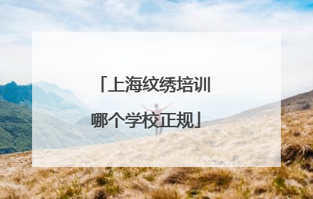 上海纹绣培训哪个学校正规