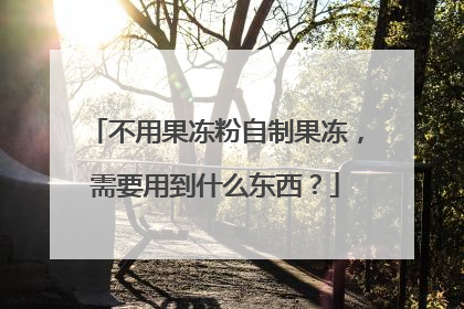 不用果冻粉自制果冻,需要用到什么东西?