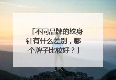不同品牌的纹身针有什么差别，哪个牌子比较好？