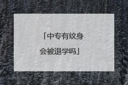 中专有纹身会被退学吗