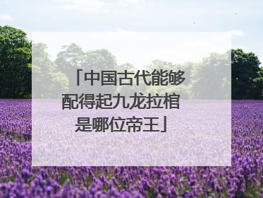 中国古代能够配得起九龙拉棺是哪位帝王