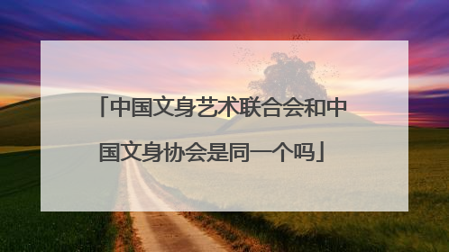 中国文身艺术联合会和中国文身协会是同一个吗