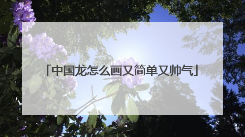 中国龙怎么画又简单又帅气