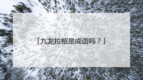 九龙拉棺是成语吗？